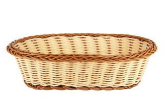 Корзинка для хлеба 24,5*15*6,5см овал (пласт) (1/120)