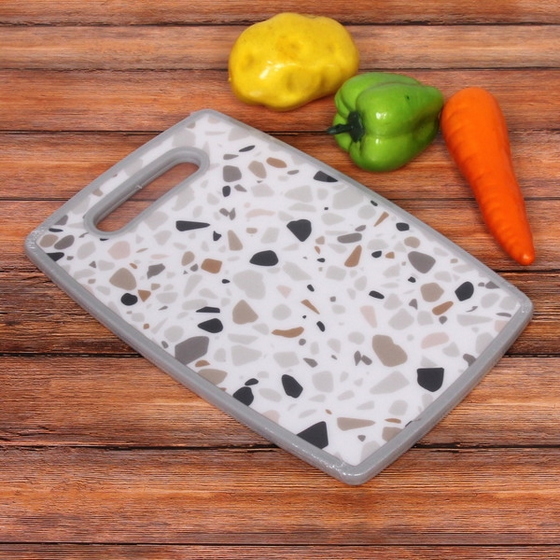 Доска разделочная "Stone" 20*30*1см Крошка светлая (1/48)