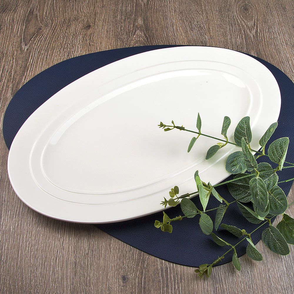 Блюдо сервировочное 40*25*2,5см "Маршмеллоу" (транспортная упаковка) (фрф) (3/12)