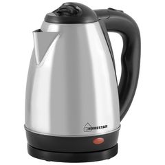 Чайник 1,8л Homestar стальной, 1500В автооткл, защита от раб.без воды, поворот 360 (1/12)