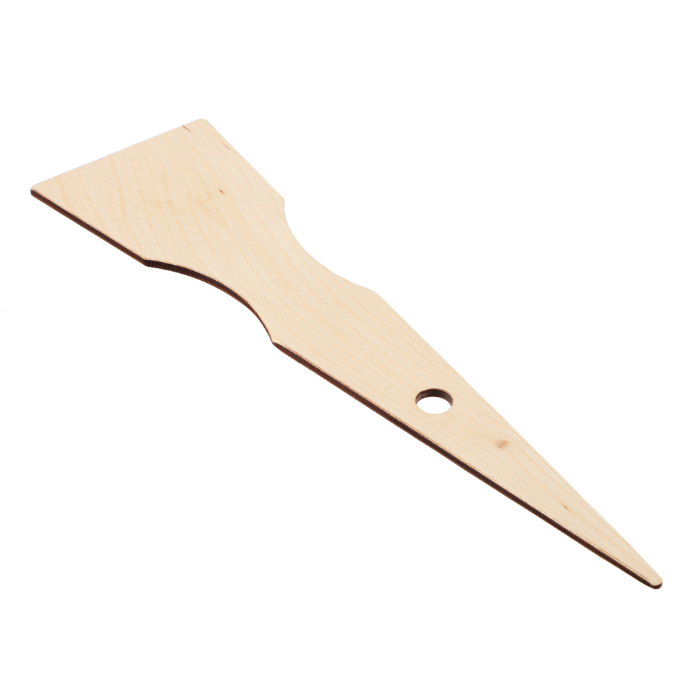 Лопатка кухонная, фанера, 25x6,5cм (1/120)