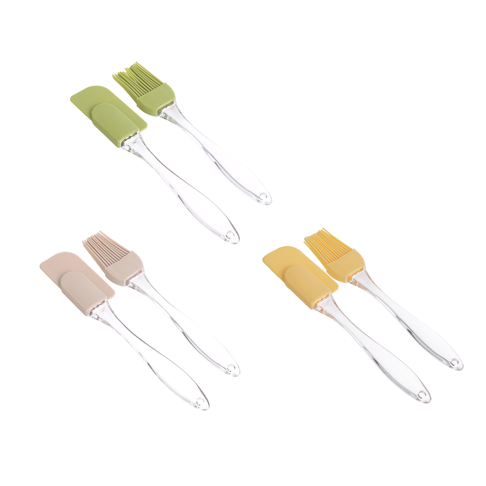 Набор д/выпечки 2пр (кисточка 16см, лопатка 18см), силикон VETTA (12/480)