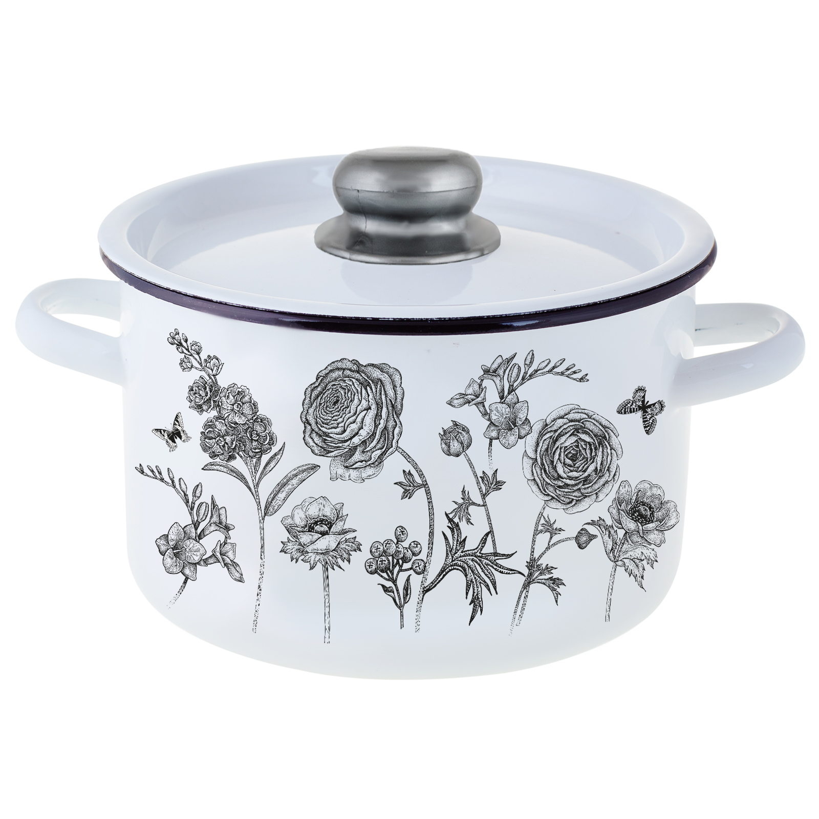 Кастрюля 4,5л Appetite Je t’aime цил эмаль (1/4)