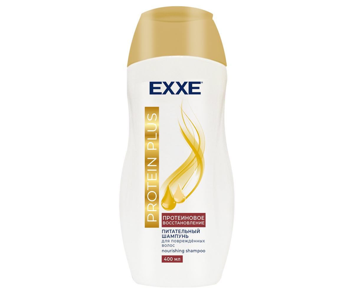 EXXE Шампунь питательный PROTEIN PLUS "Протеиновое восстановление" 400мл (1/12)