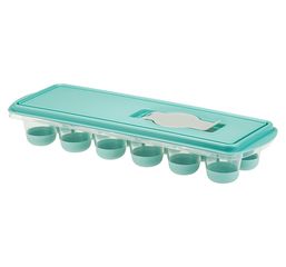 Форма для льда КАПЛЯ с крышкой и клапаном Аквамарин пласт.(1/20)