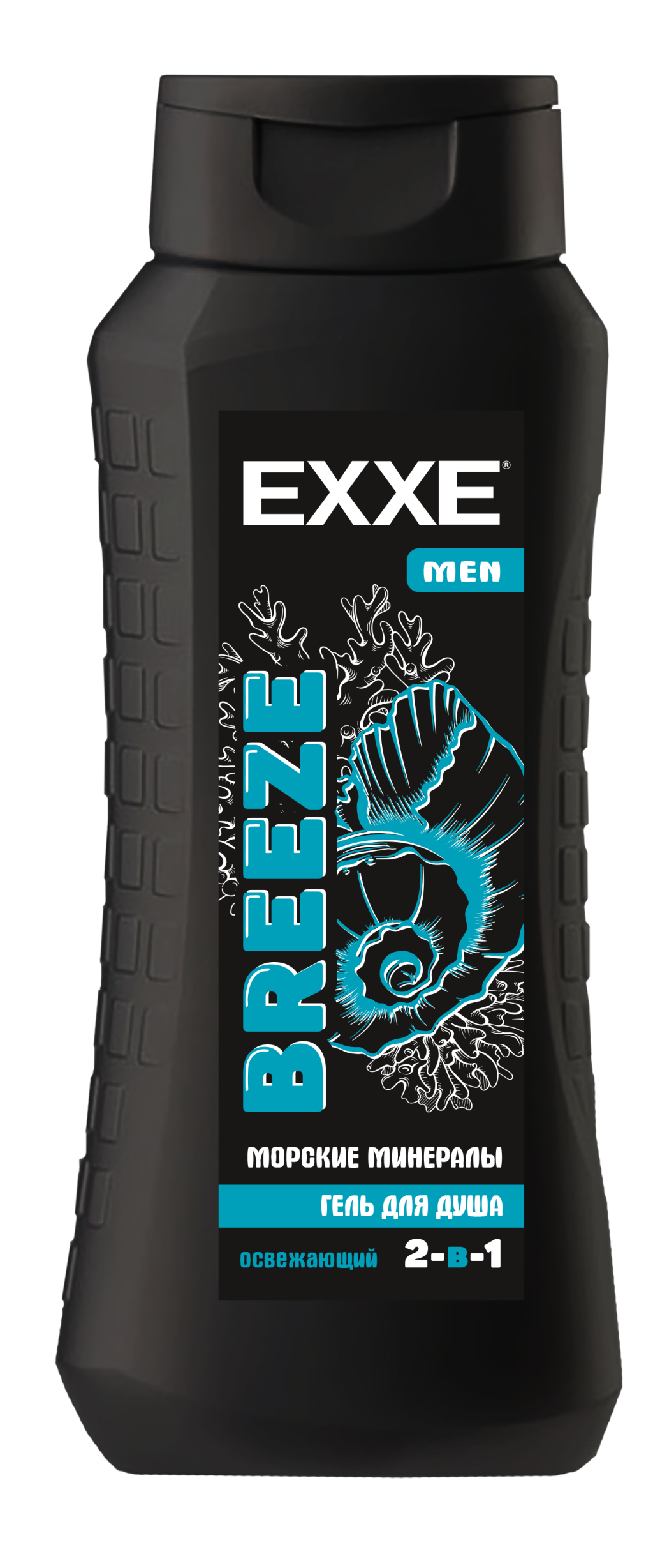 EXXE MEN Мужской гель для душа 2в1 "Морские минералы" BREEZE, 400 мл (1/12)