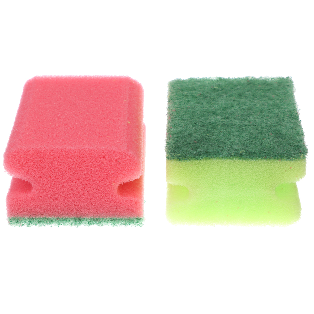 Набор губок для посуды  2шт VETTA "Профи" 8,5*6,5*4,3см (1/110)