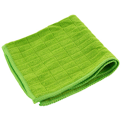 Салфетка из микрофибры 30*30 вафельная (зеленый) (40/200)