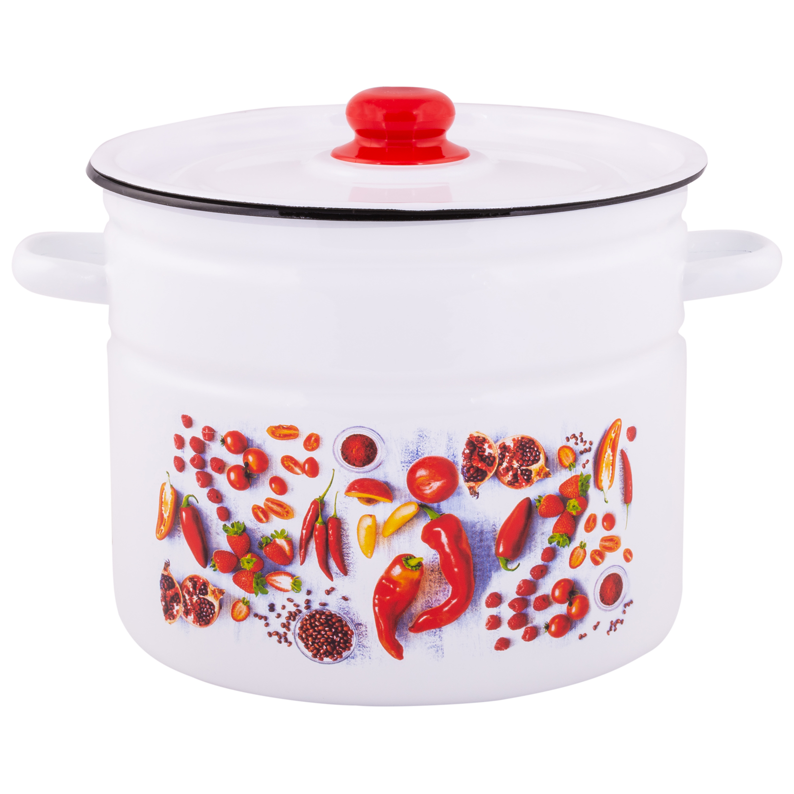 Кастрюля 9,0л Appetite Паприка цил эмаль (1/2)