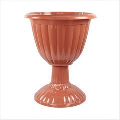 Вазон "Жасмин" 12л на выс. ножке (корич.),пласт (5)