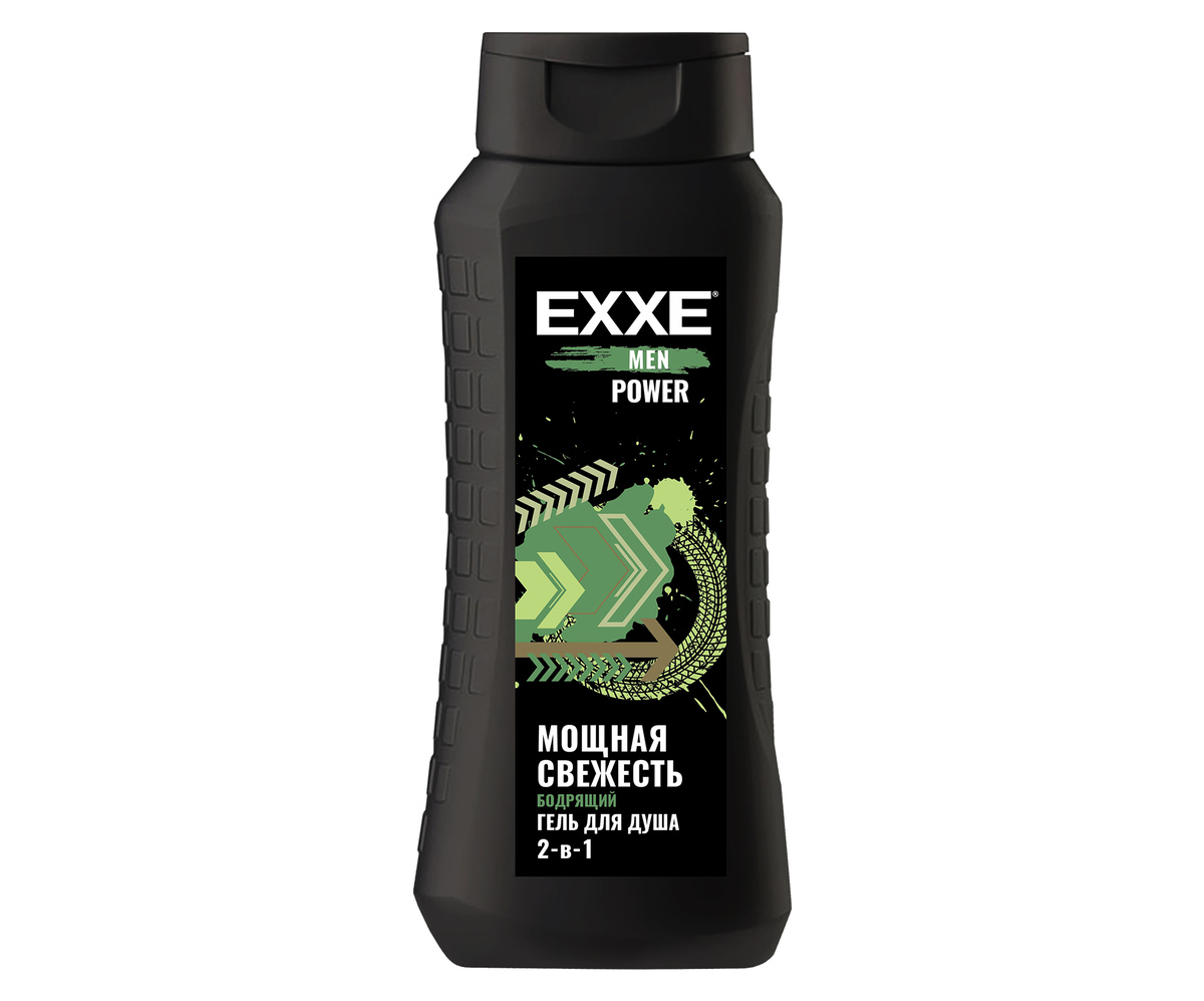 EXXE MEN Мужской гель для душа 2в1 "Бодрящий" POWER, 400 мл (1/12)