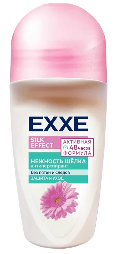 EXXE Женский дезодорант антиперспирант Silk effect Нежность шёлка, 50 мл (ролик)(1/12)