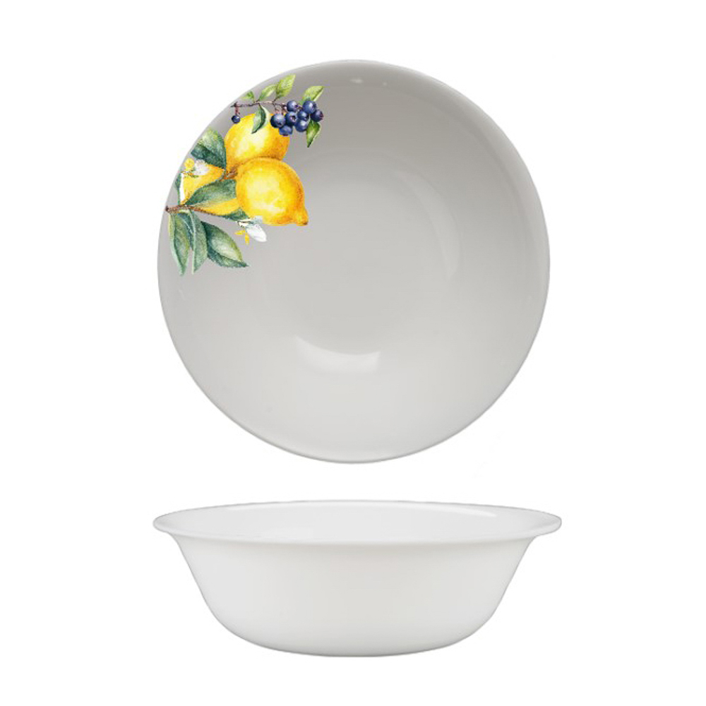 Салатник, опаловое стекло,550мл, 16.5х4.8см MILLIMI Лимоны (6/48)