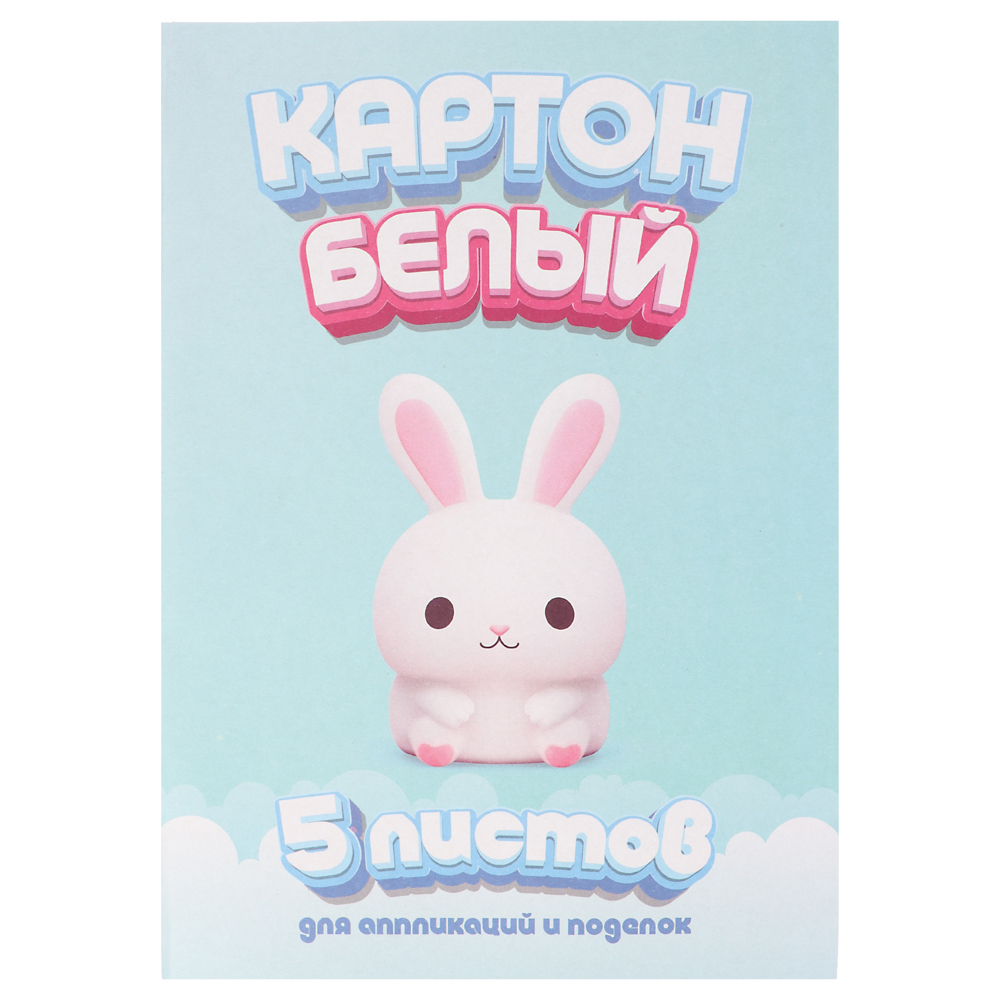 Картон белый 5 листов ClipStudio 19*27,5 см, в папке (1/35)