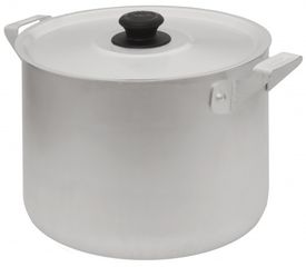 Кастрюля 15л мат, мет/руч мет/кр, цил ТМ Калитва алюм.(4)