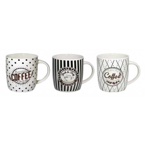 Кружка 360 мл "Кофе" фарф.(12/48)