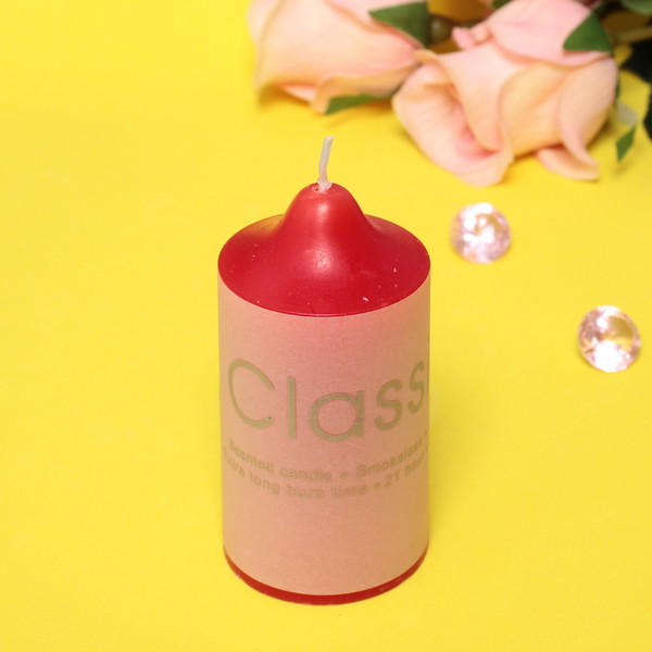 Свеча "Classic" 5*10см цвет красный ZD-102 (1/144)