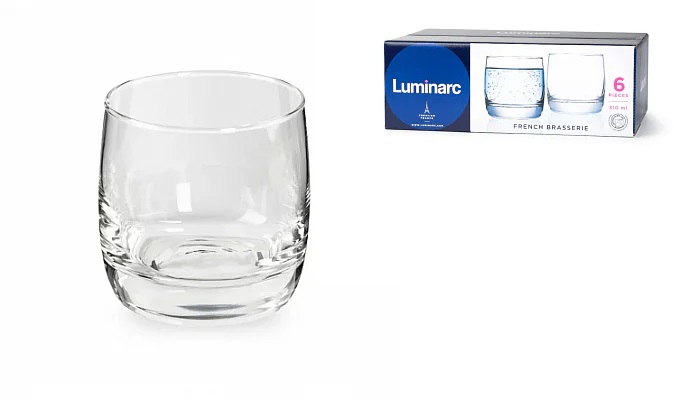 Набор стаканов 310мл 6пр низкие Французский ресторанчик (1/4)