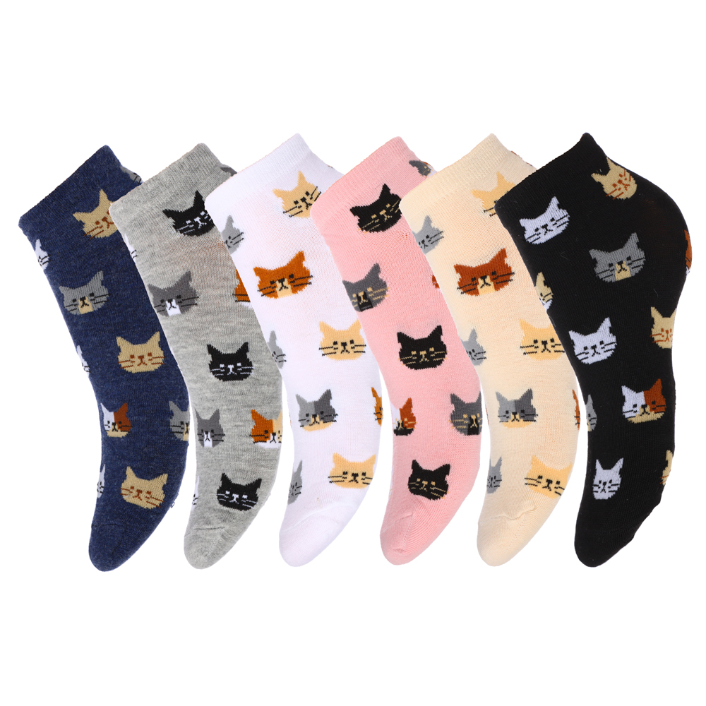 Носки женские, р.23-25, 85% хлопок, 10% полиэстер, 5% спандекс, 4-6диз, НН22-13 GALANTE (12/12)