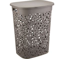 Корзина для белья ФЛОРА 55л Французский серый пласт.(1/5)