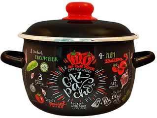 Кастрюля 5,5л Appetite Gazpacho сфер эмаль (1/4)