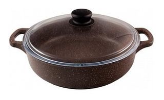 Жаровня 280мм ст/кр литая с АП ТМ Традиция Доломит алюм.(1/3)