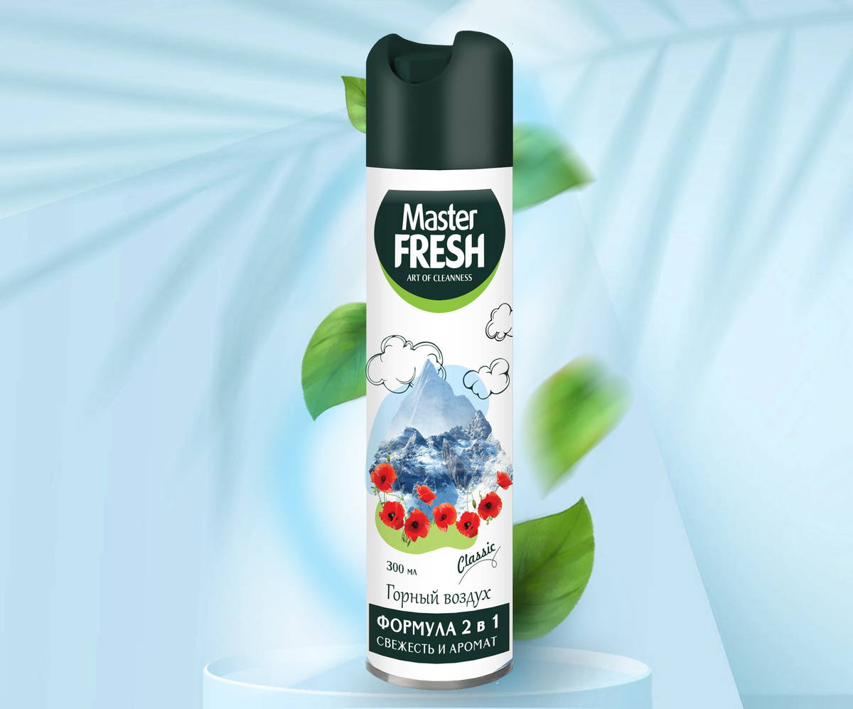 Освежитель воздуха Горный воздух 300 мл Master FRESH Classic (1/24)