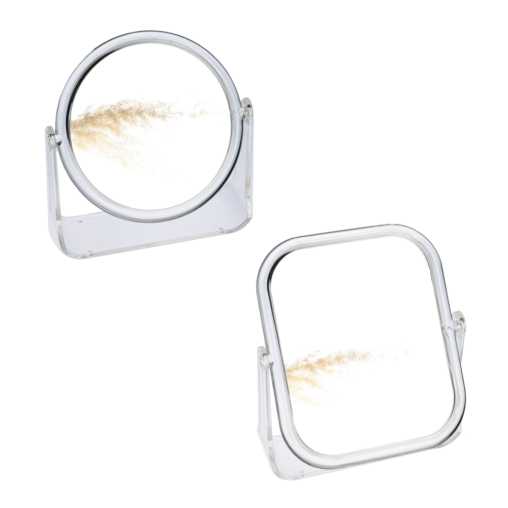 Зеркало настольное прямоуг 15*18см пластик (6/6)