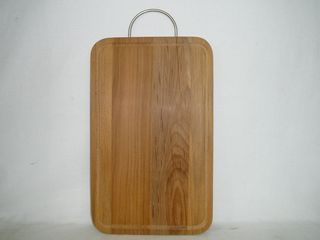 Доска разделочная с желоб. 37*23см мет/руч (бук) (1/10)