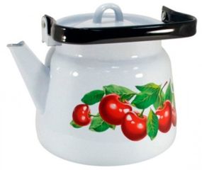 Чайник 3,5л (эмаль) с/рис,металл. (4)