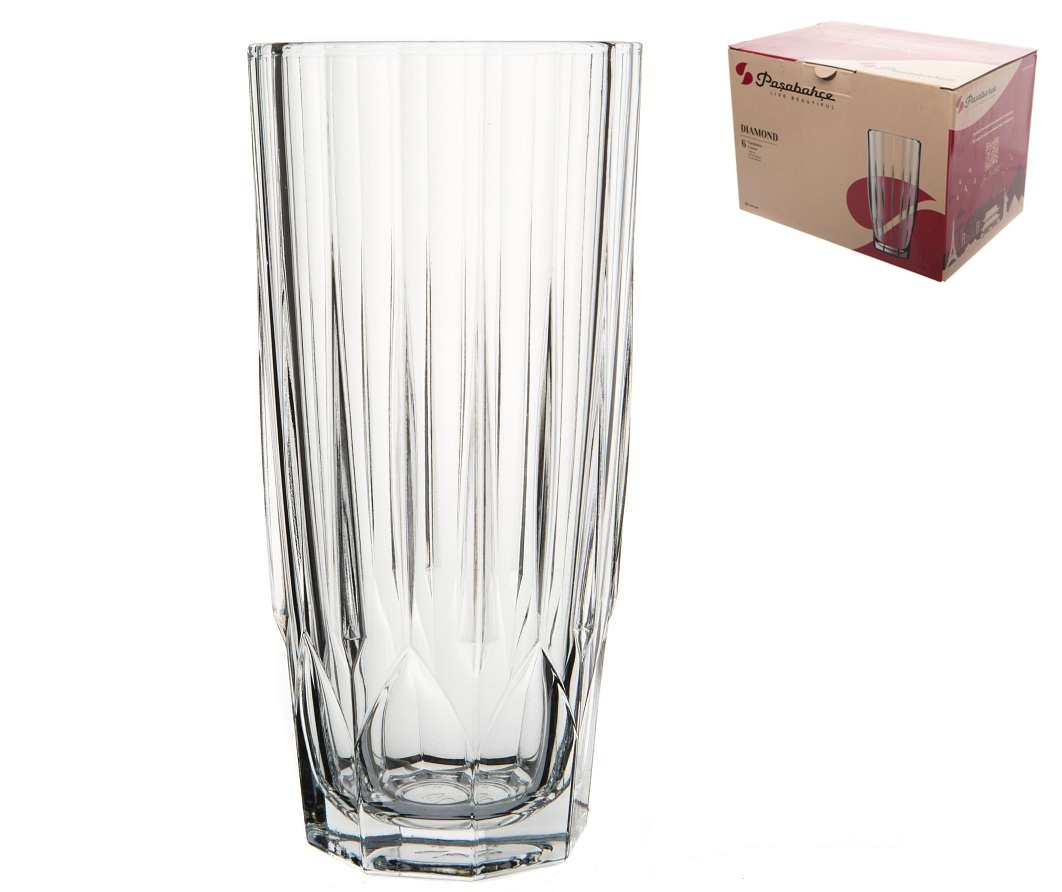 Набор стаканов 6шт ДАЙМОНД 315 мл (стекл.) (1/4)