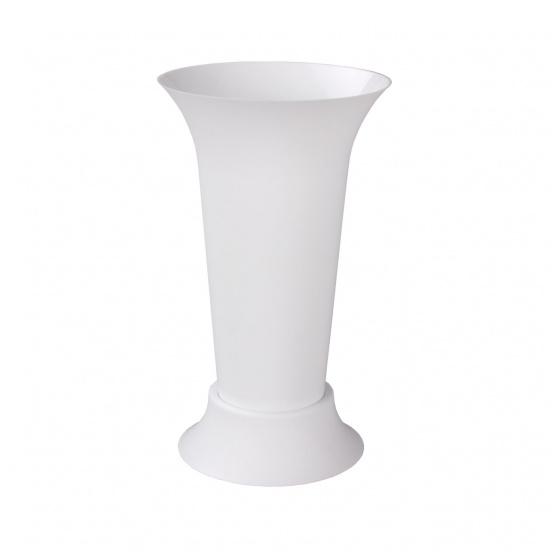 Ваза д/цветов под срезку Д185мм,В310мм (белый) пласт (уп.12)