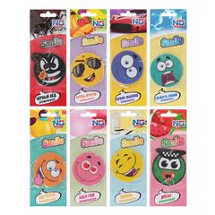 Ароматизатор бумажный "Модные смайлы", дисплей 80 штук, цена за 1шт(1/80/800)