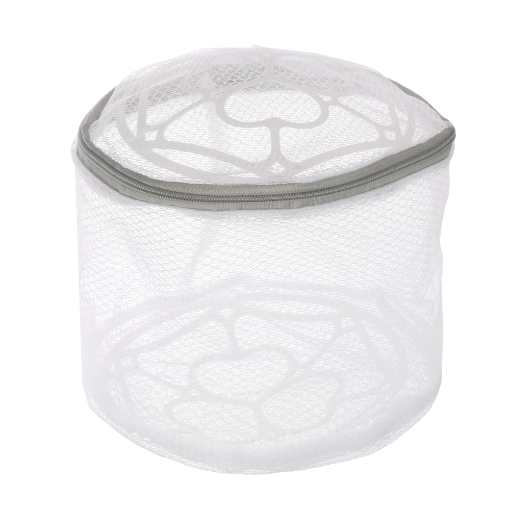 Мешок д/стирки нижнего белья 15*15*16см (пластик/полиэстер) (10/10)