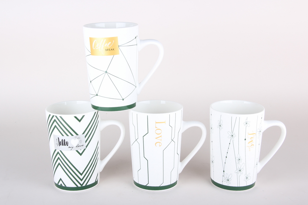 Кружка 380мл микс (фарф.) (12/48)