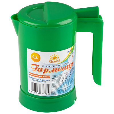 Чайник Электрический Гармония 0,5 л 800 Вт, зеленый (1/36)