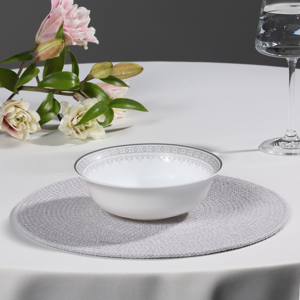 Салатник 16.5см опаловое стекло MILLIMI Минта (6/48)