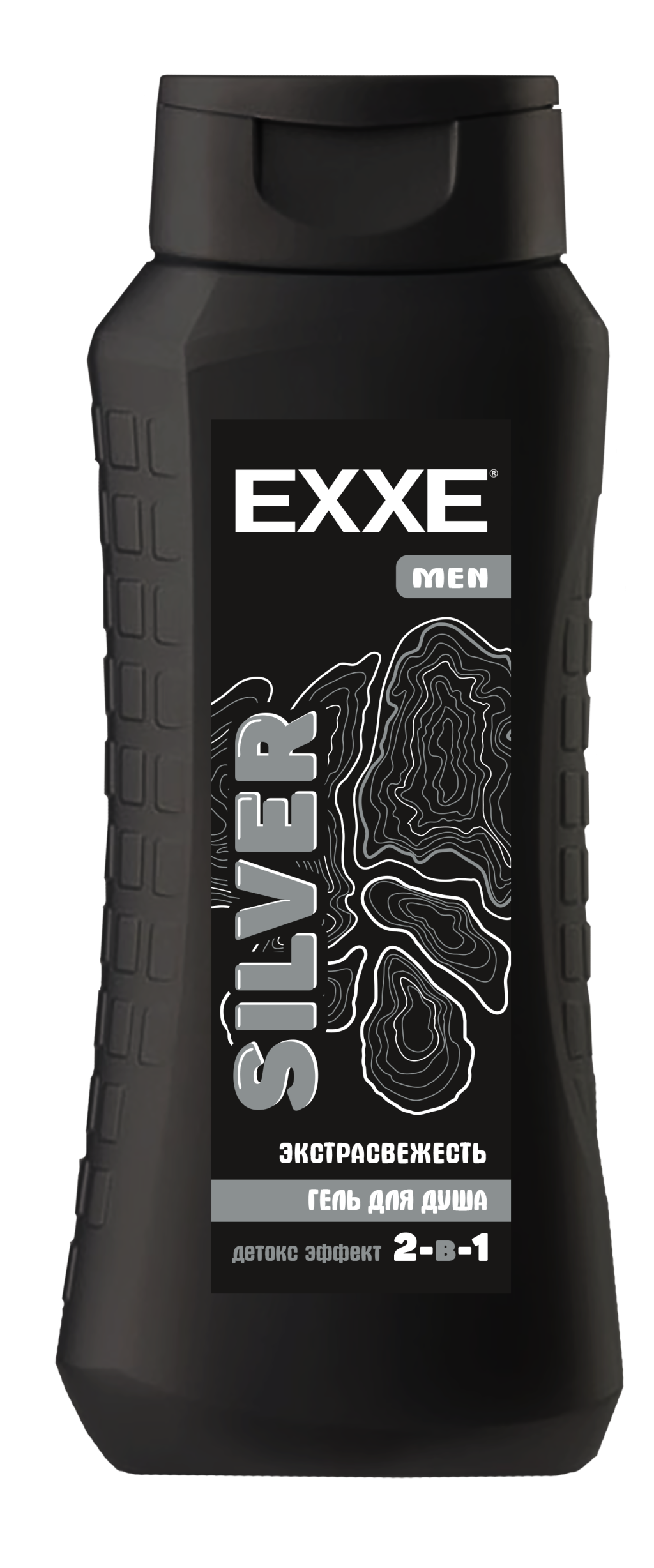 EXXE MEN Мужской гель для душа 2в1 "Экстрасвежесть" SILVER, 400 мл (1/12)