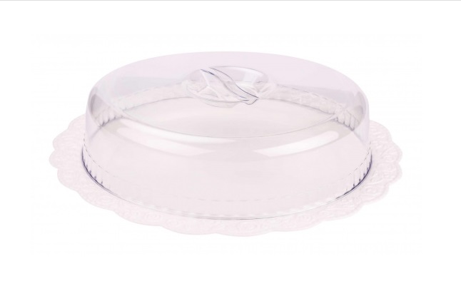 Блюдо "Нежность" 36см с крышкой,пласт. (1/4)