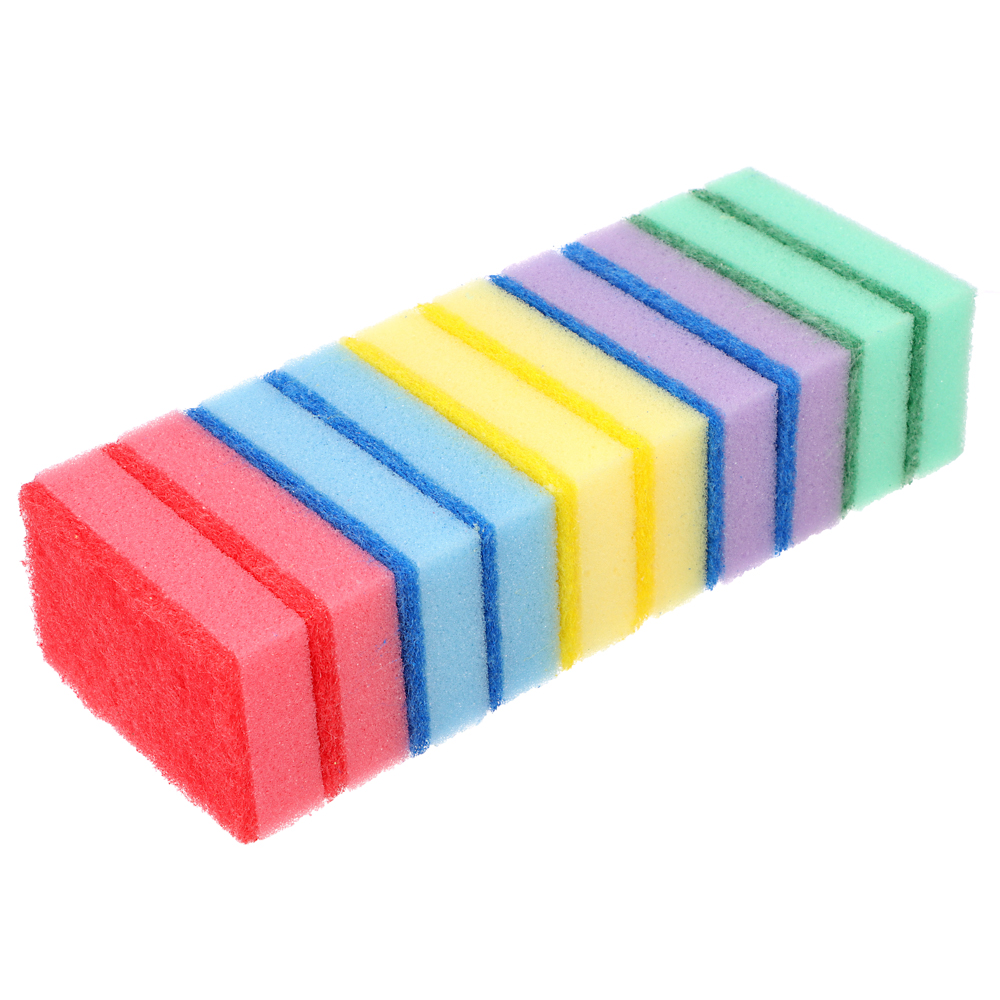 Набор губок для посуды 10шт VETTA "Премиум" 9*6,5*2,5см (24/24)