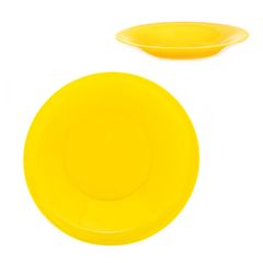 Тарелка 21см суповая АМБИАНТЭ ЙЕЛЛОУ (ударопр.стекло) (6/36)