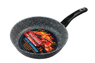 Сковорода 280мм б/кр литая с АП ТМ Традиция Мрамор алюм.(1/10)