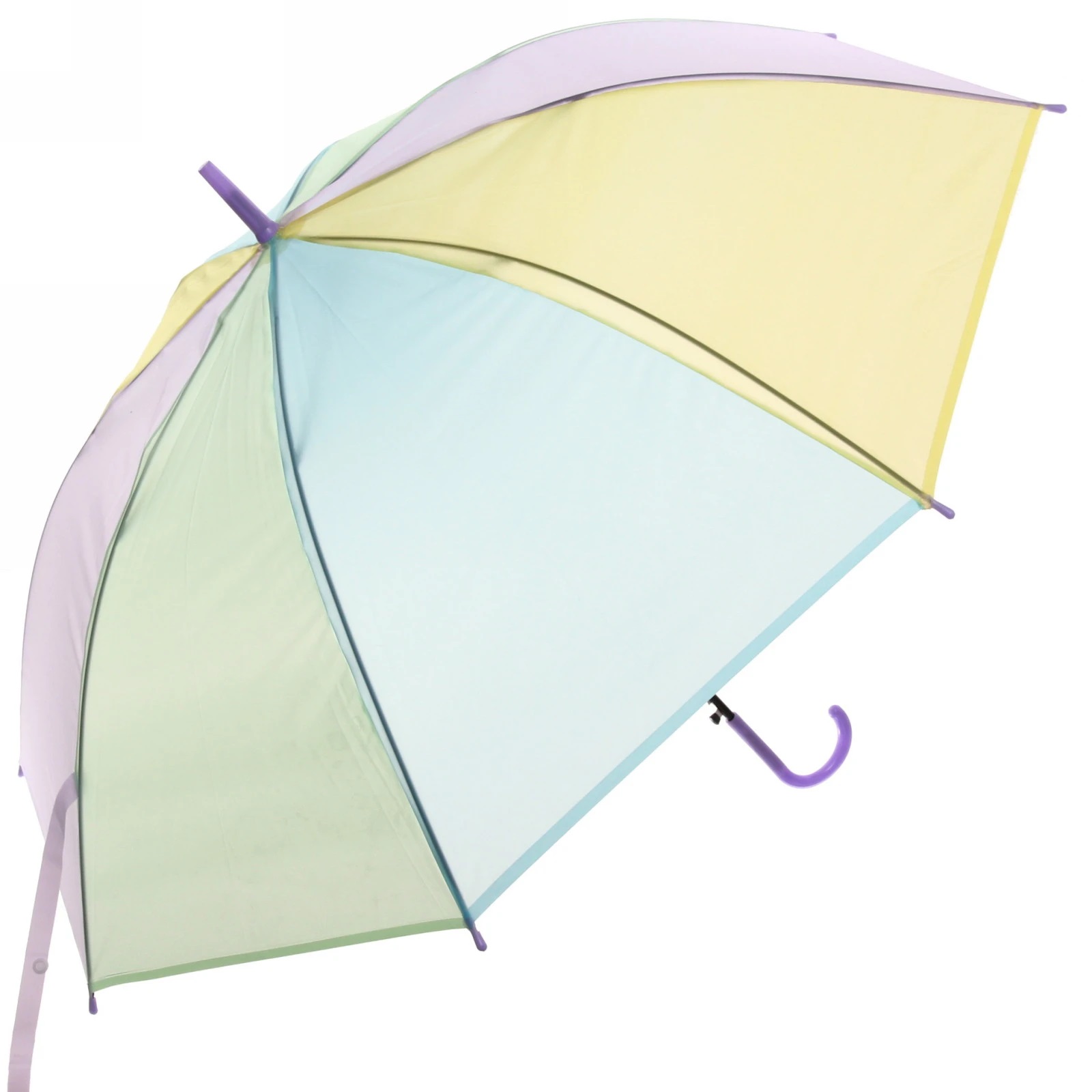 Зонт детский полуавтомат "Ultramarine - Радуга",8 спиц, d-92, в сложе. виде 71см,пастель