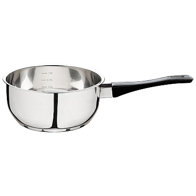 Ковш 1,4л d16 см. Mallony бак/руч, капс 3 слойное дно (нжс) б/упак. (1/8)