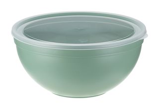 Миска 4,0л с крышкой Фисташковый,пласт (1/10)