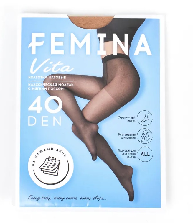 Колготки 40 ден 2 camello FEMINA NEW VITA - 6/42