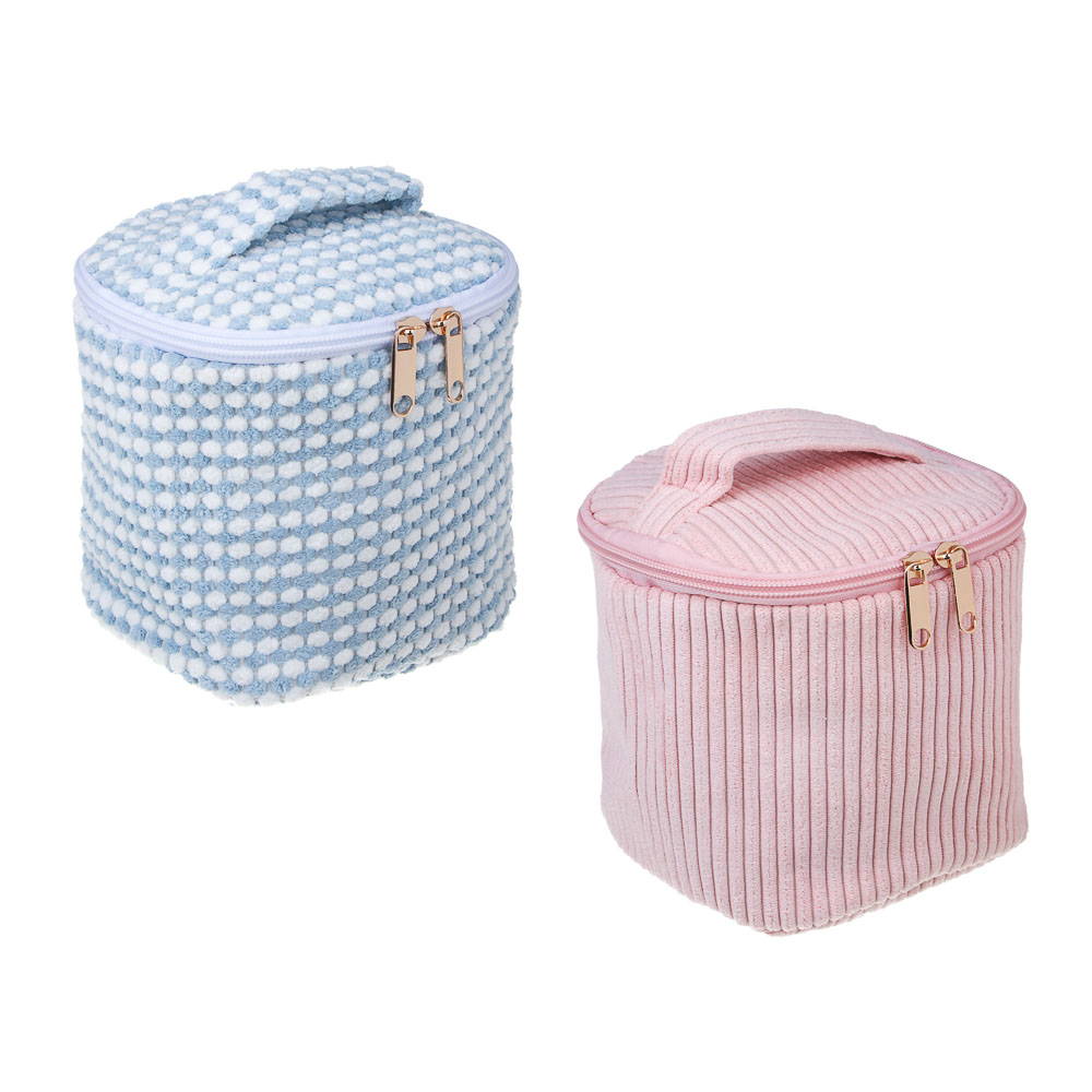 Косметичка сундучок Velvet, 100% ПЭ, 14х14см, 2 цв ЮL (4/4)