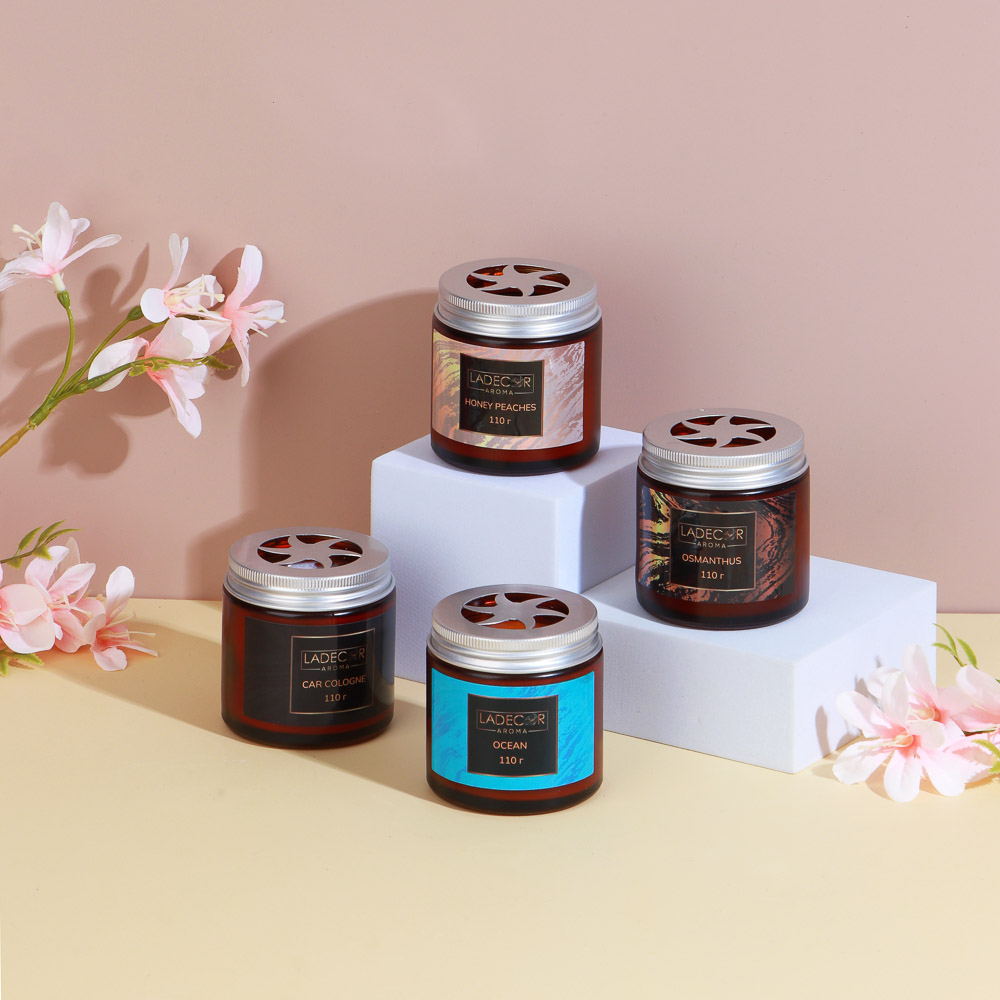 Ароматизатор д/дома и автомобиля, 110 гр., 4 аром. LADECОR (4/72)