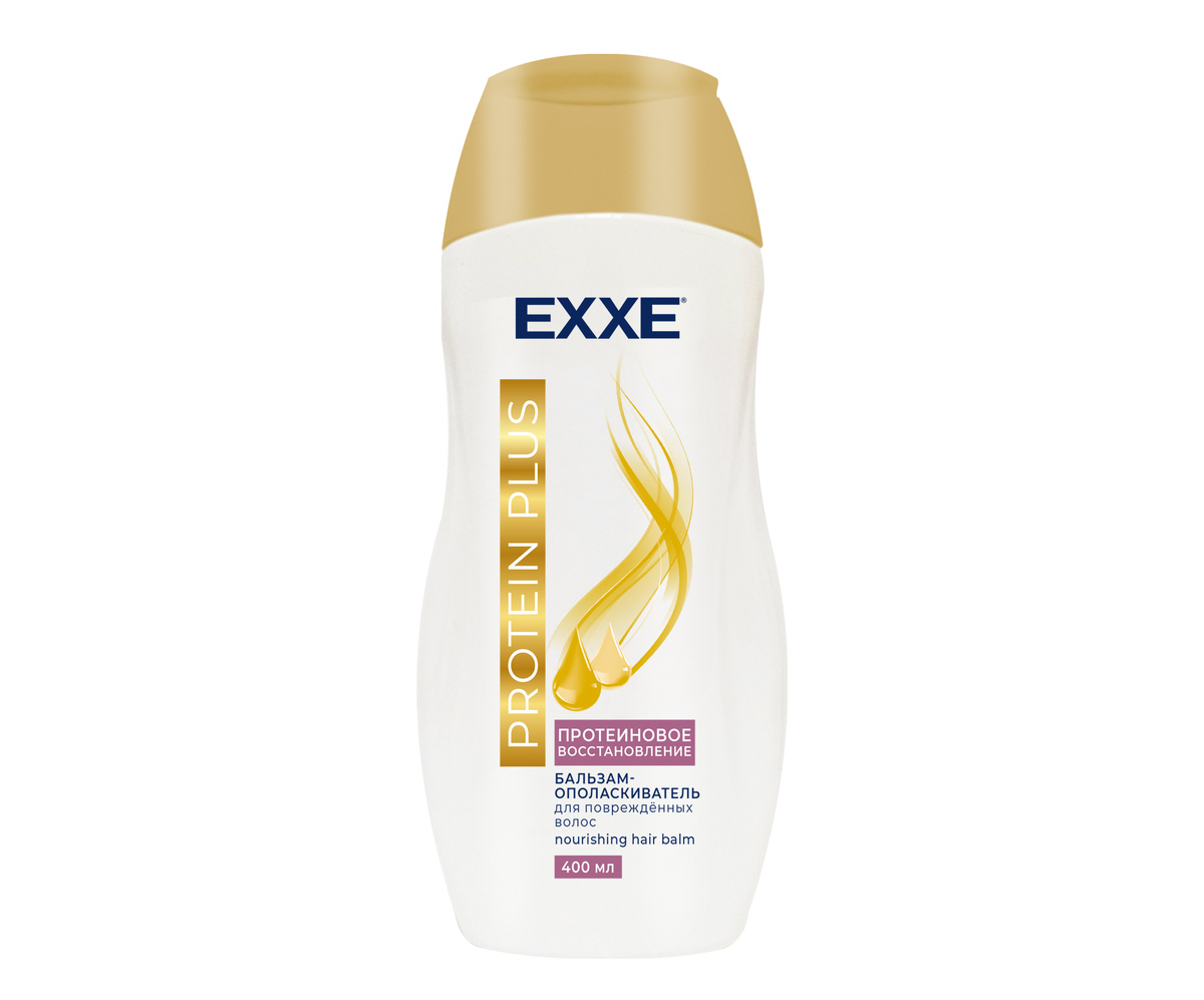 EXXE Бальзам-ополаскиватель PROTEIN PLUS "Протеиновое восстановление" 400мл (1/12)