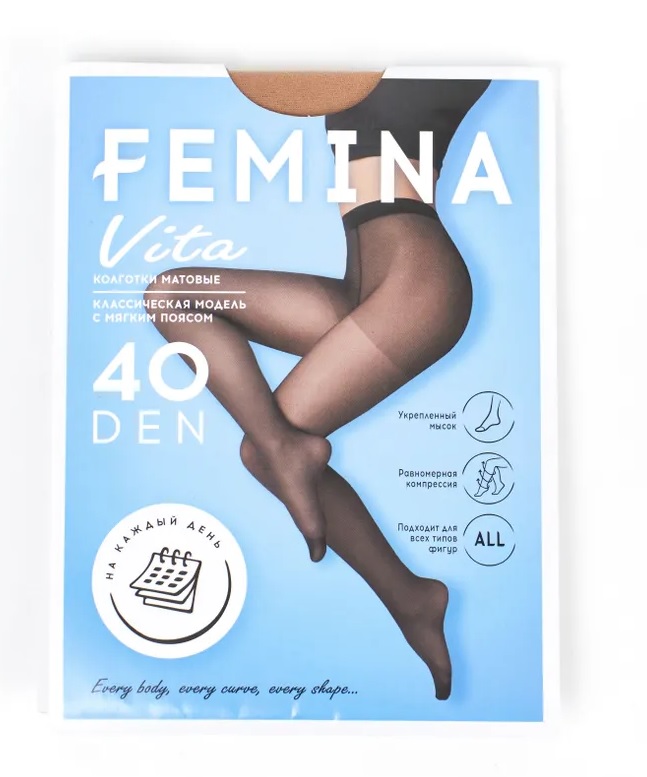 Колготки 40 ден 5 camello FEMINA NEW VITA - 6/42